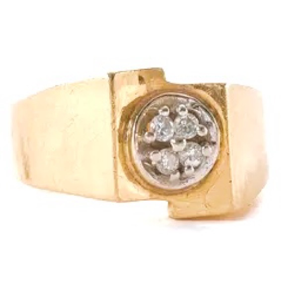 Men’s 14 Kt Gold Yellow Ring - Picture 2 of 4